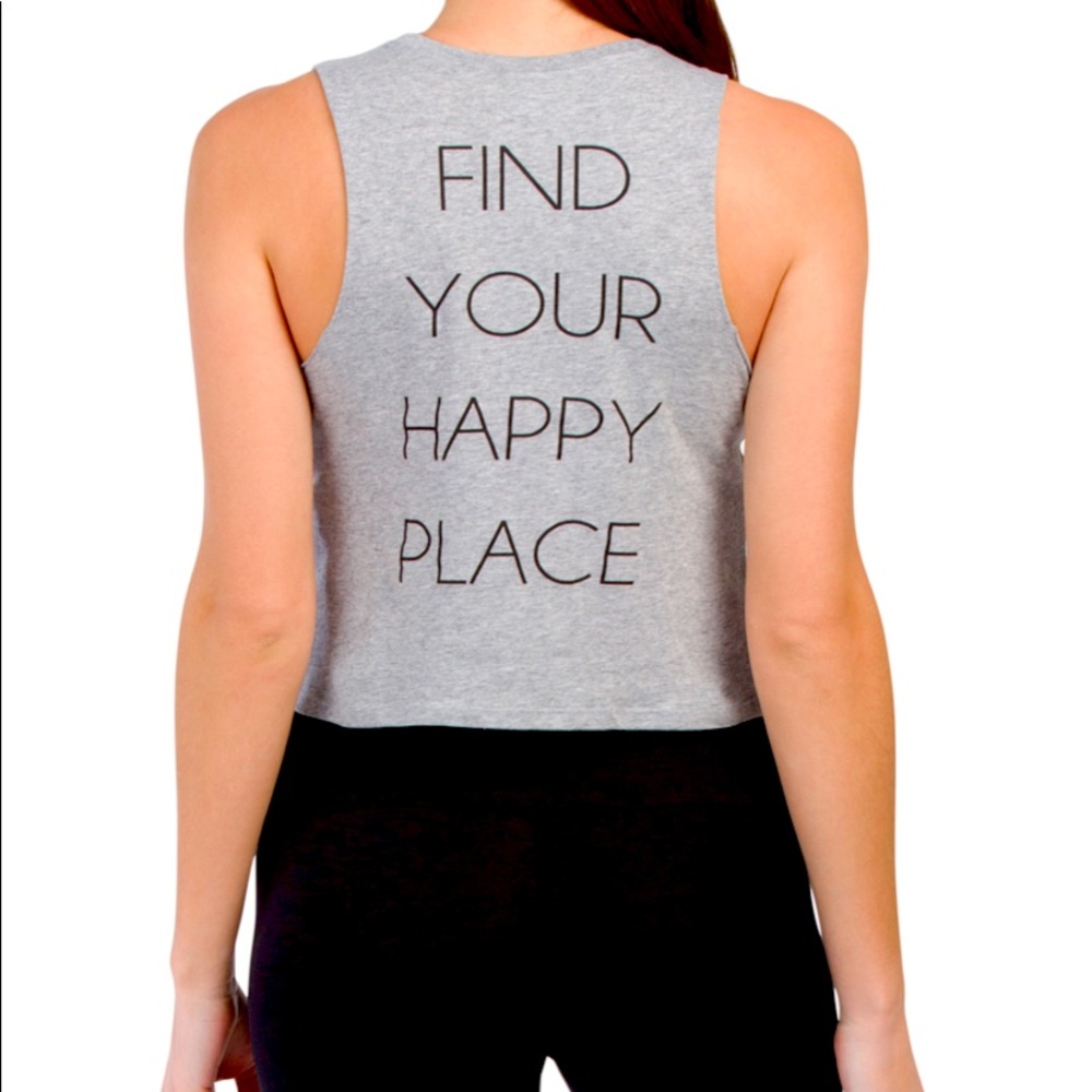 New Miken Happy Place crop tank size M